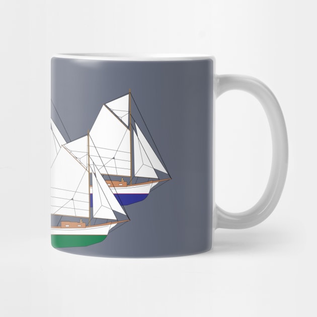 Friendship Sloop Sailboat by CHBB